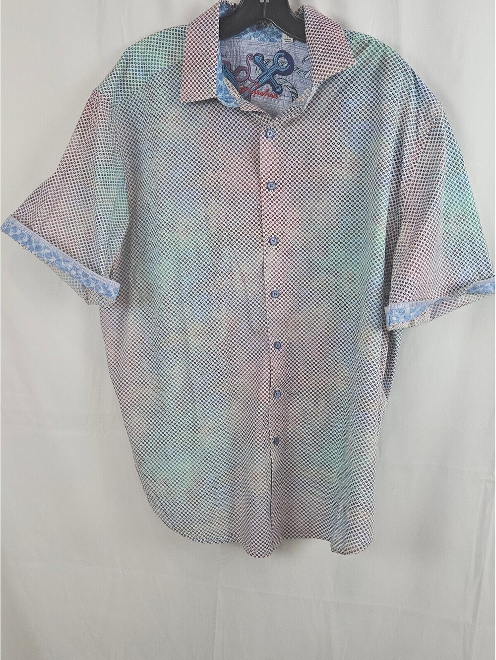 Robert Graham Men's 1XL Short Sleeve Button-Up Shirt